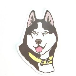 Husky Vinyl Sticker